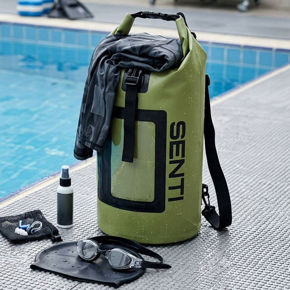 SENTI Active Dry bag 25L Khaki [SB-DRY430(KH) Swimming Bag] 디테일