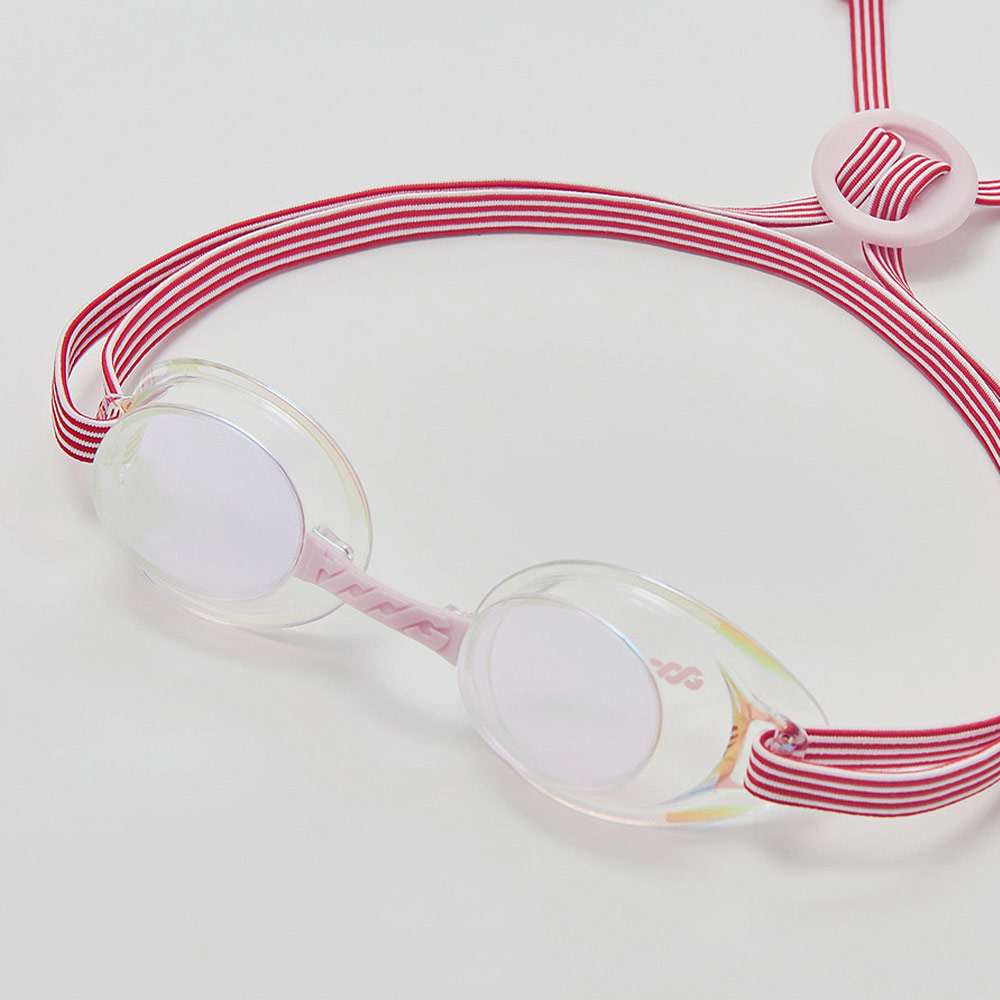 HOOG Lucy fabric Mirrored Non-Cushioned Goggles Clear Rainbow Gold pink [LUCY-CLPK]