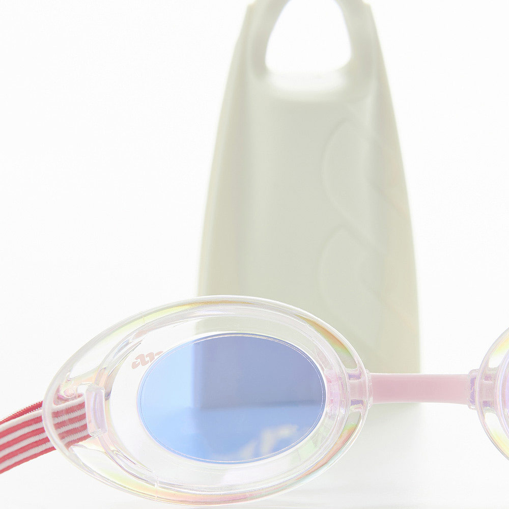 HOOG Lucy fabric Mirrored Non-Cushioned Goggles Clear Rainbow Gold pink [LUCY-CLPK] 디테일