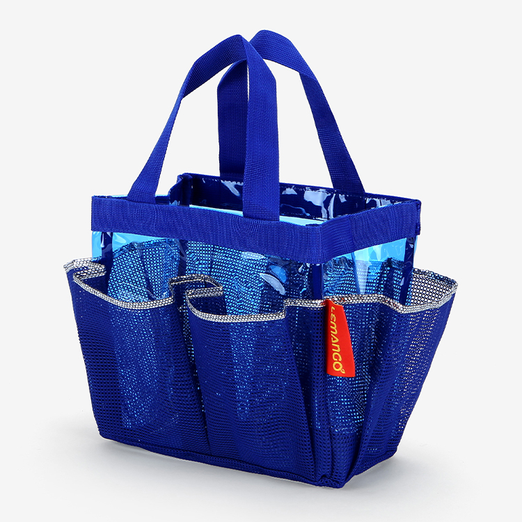 LEMANGO Lucky Seven Retangle SNS Square Leg Swimsuit Mesh Swim Cap bag Blue [LGNBG71002022 Swimming Bag] 디테일