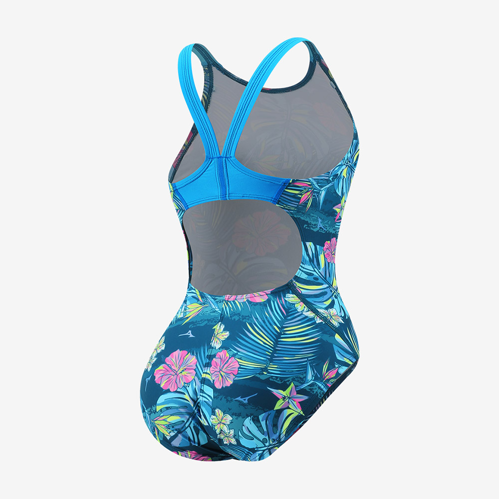 MIZUNO レディース Exersuit Plants Racerバック水着 タイトターコイズ [N2MAC78224 トレーニング] 디테일