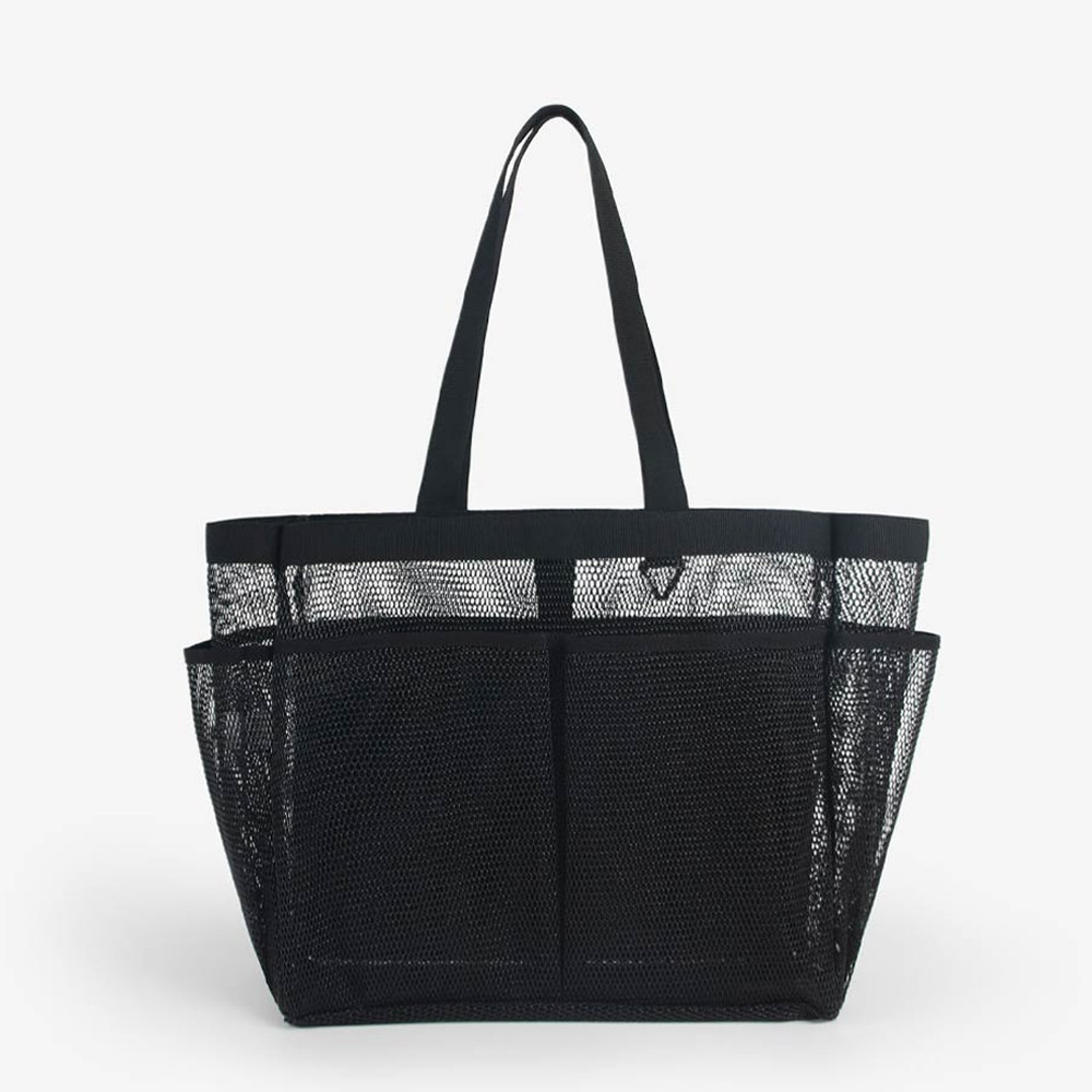 SENTI Mesh Big Tote Bag Black [SB-102 Swim Bag] 상품컷