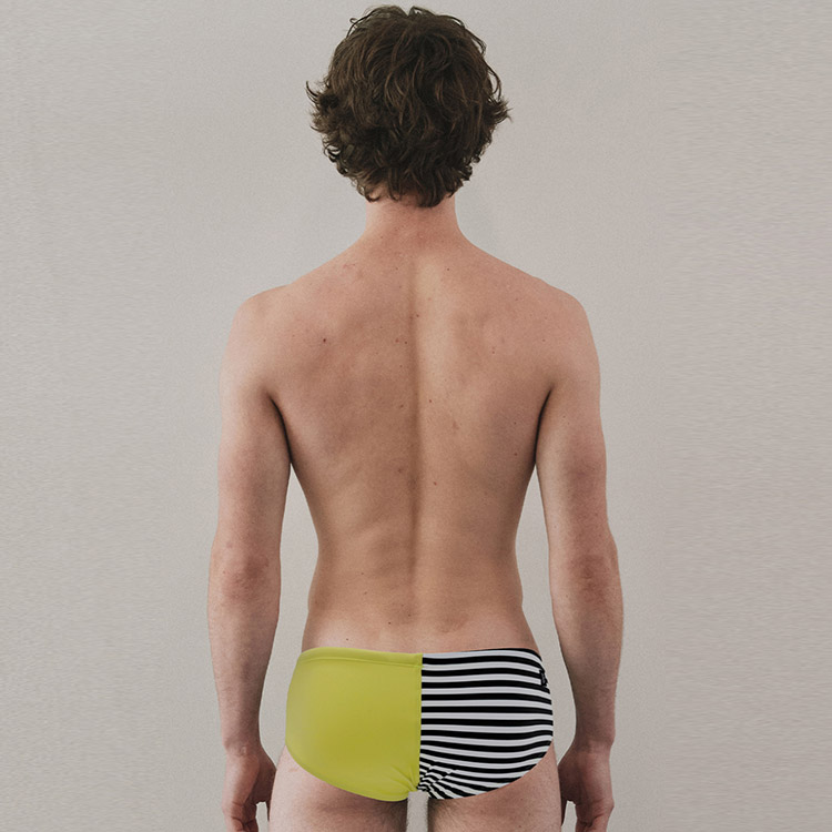 LEMANGO Demian Short Square Leg Swimsuit Olive Green [LSMBR16374540 Men's] 디테일