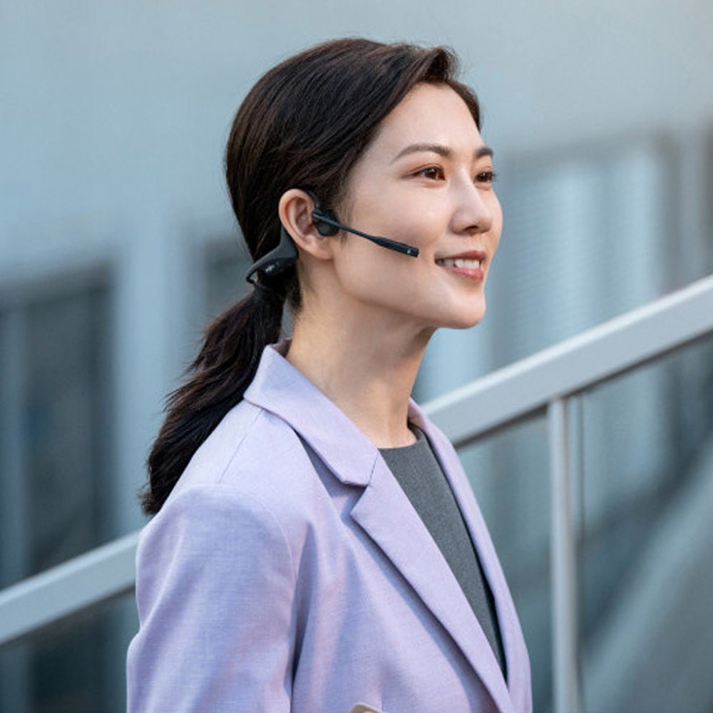 SHOKZ OpenComm 2 Type-C C120 Bluetooth Bone Conduction Headset Black [OPENCOMM2 C120(BLK) Wireless Earphones] 디테일