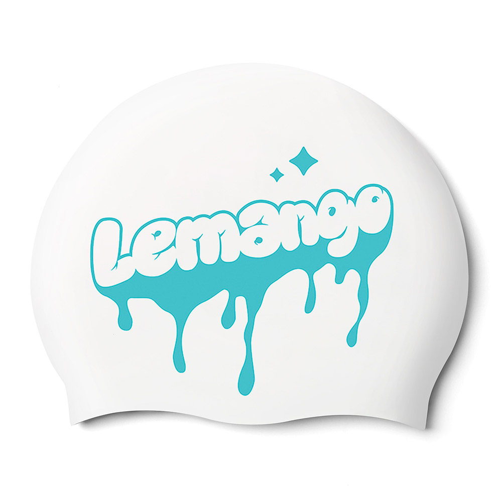 LEMANGO Drippy シリコン スイムキャップ ミント [LGNSC61005233 水泳帽]