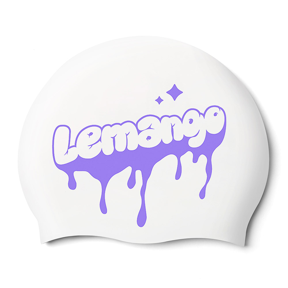 LEMANGO Drippy シリコン スイムキャップ ラベンダー [LGNSC61005231 水泳帽] 상품컷