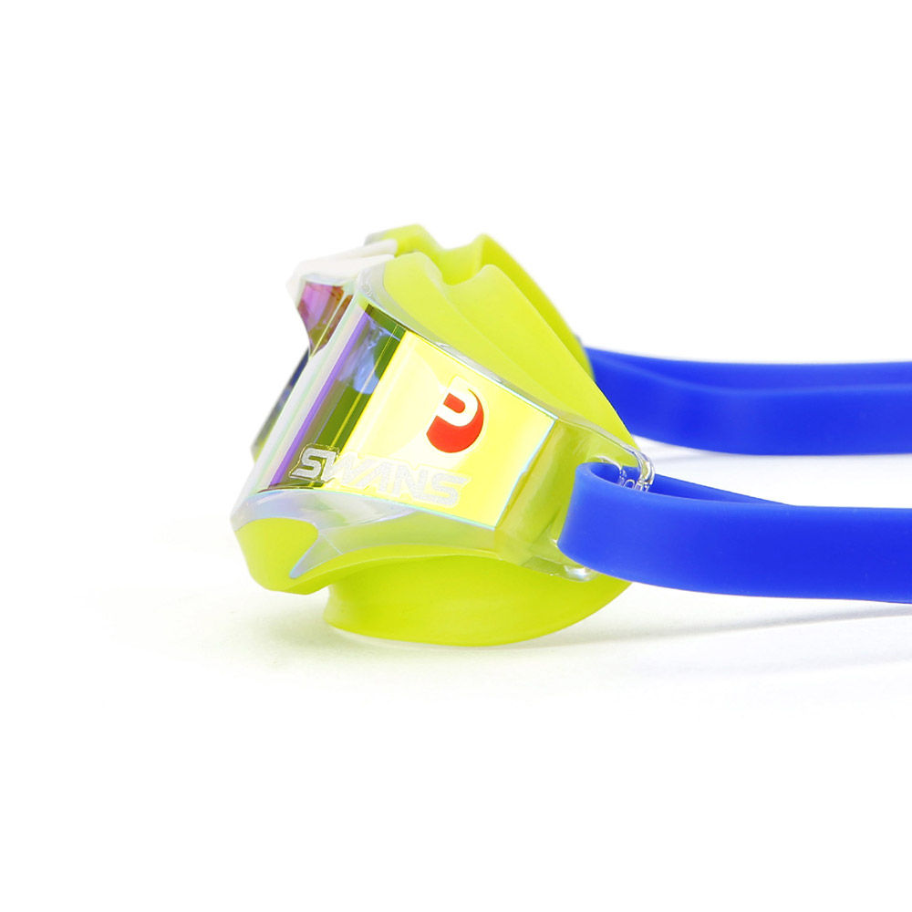 SWANS Valkyrie Premium Antifog Mirrored Goggles  Aqua Coral Orange [MSR-012M AB(COR) World Aquatics Approved] 디테일