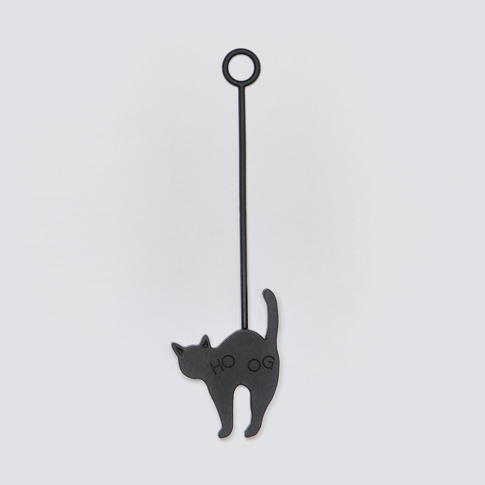 HOOG Cat Charm keyring Black [HKR055]