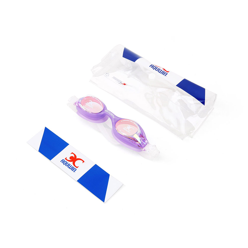 AQUWIN Kids CJV70RVM Rainbow Mirrored Swim Goggle Purple Clear [ CJV70RVM RVGD/PUCL  ] 디테일