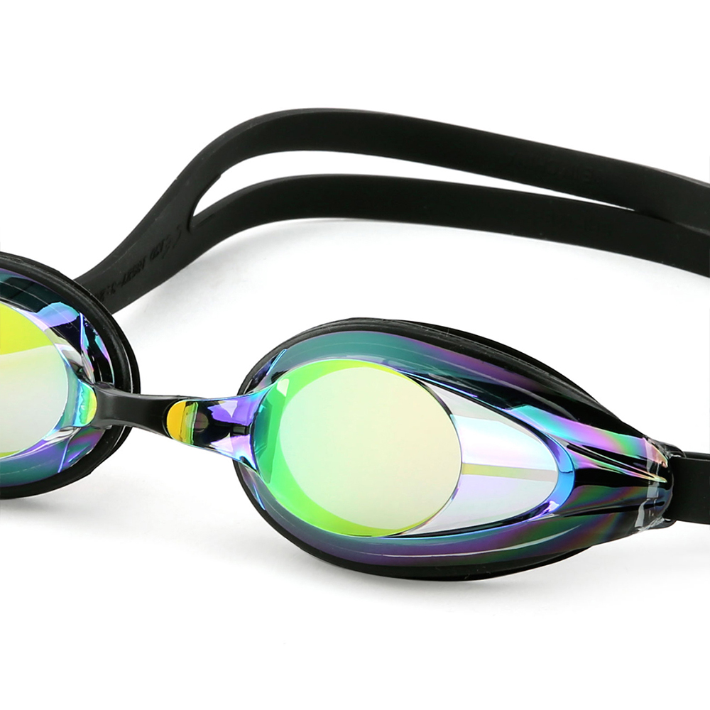 CS22RVM Rainbow ミラー 水泳ゴーグル スモーク ブラック