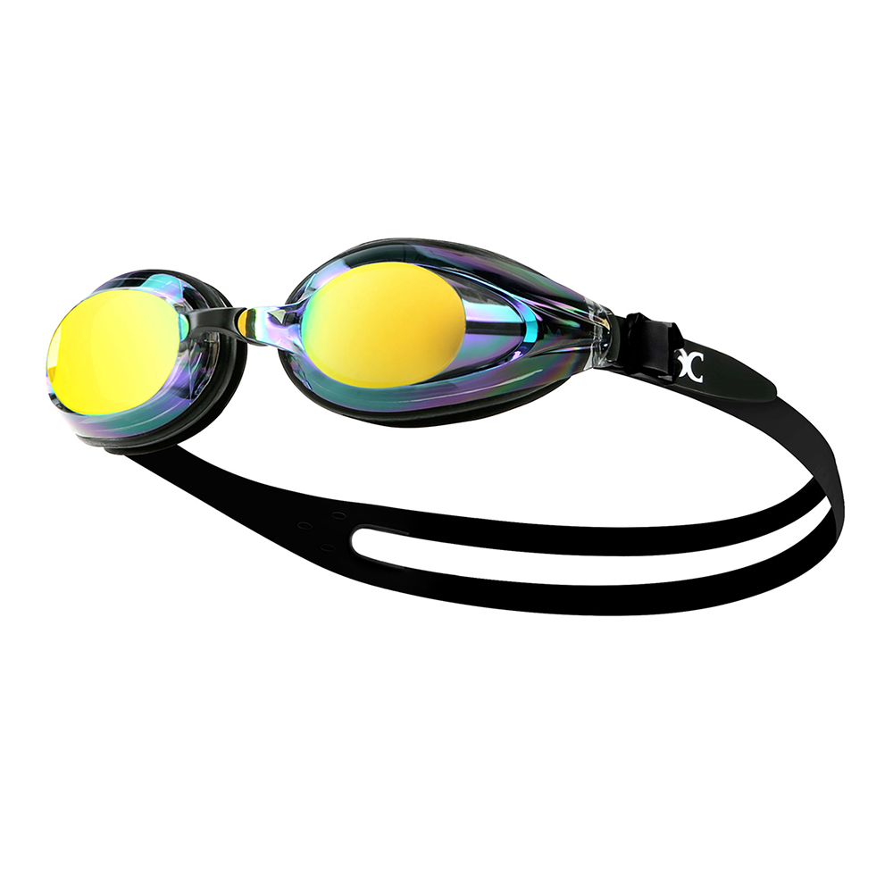CS22RVM Rainbow ミラー 水泳ゴーグル スモーク ブラック