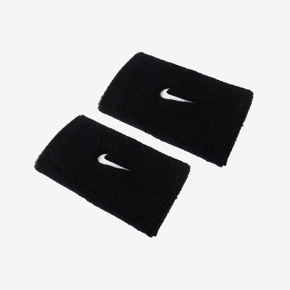 NIKE Swoosh Classic Doublewide Wristband Black [II5119-010] 상품컷