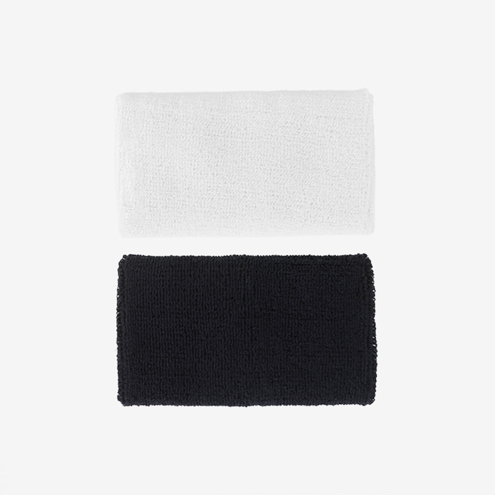 NIKE Swoosh Classic Doublewide Wristband White Black [II5119-036] 디테일