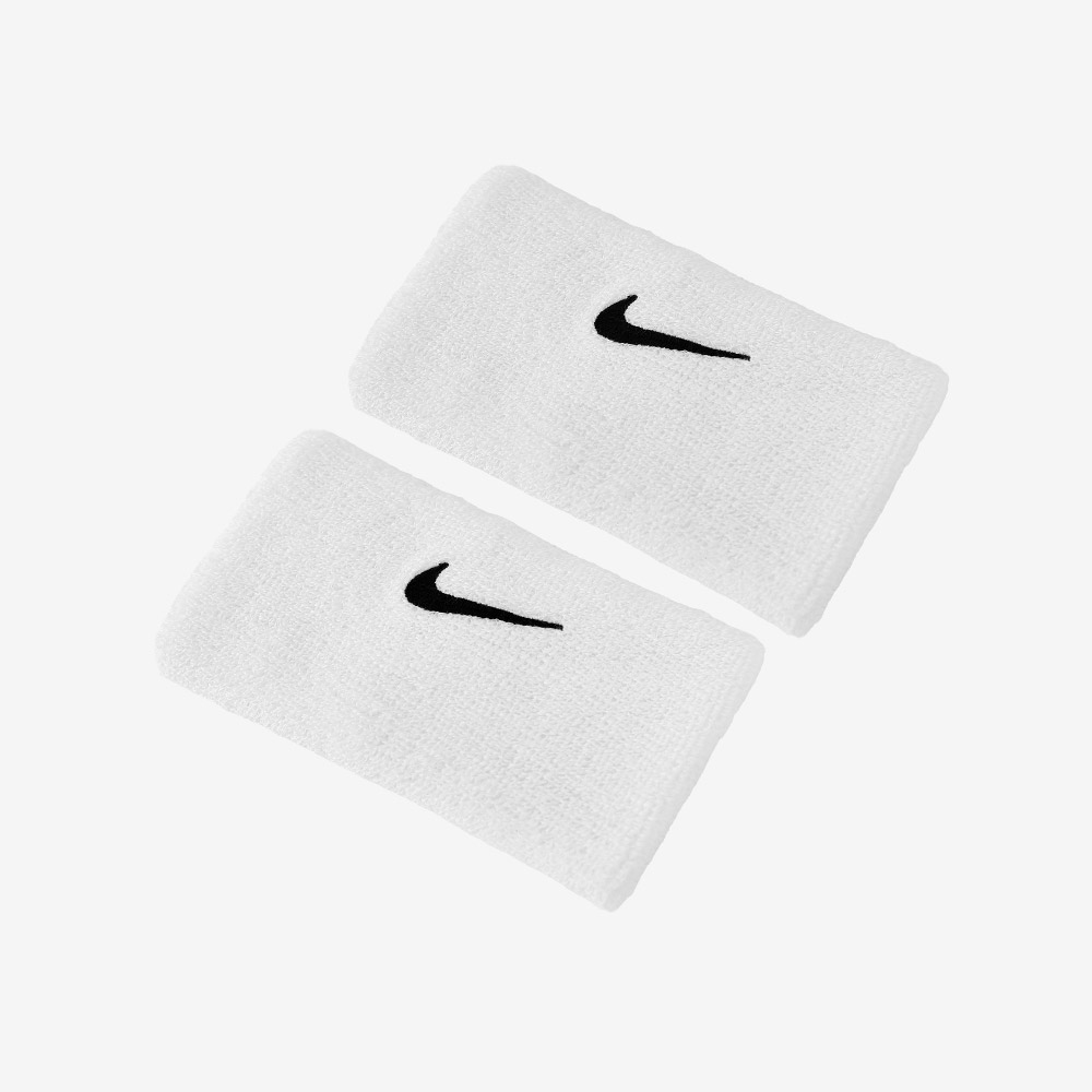 NIKE Swoosh Classic Doublewide Wristband White [II5119-101]