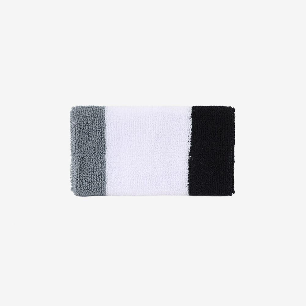 NIKE Swoosh Classic Doublewide Wristband Black White Gray [II5119-122] 디테일