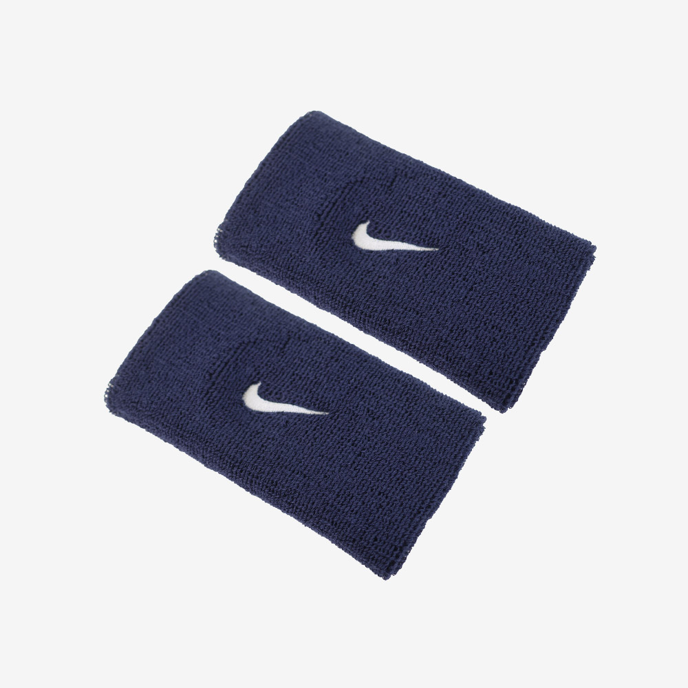 NIKE Swoosh Classic Doublewide Wristband Navy [II5119-463]