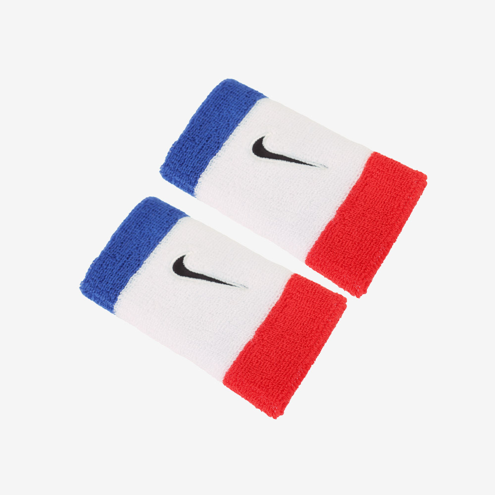 NIKE Swoosh Classic Doublewide Wristband Blue White Red [II5119-467]