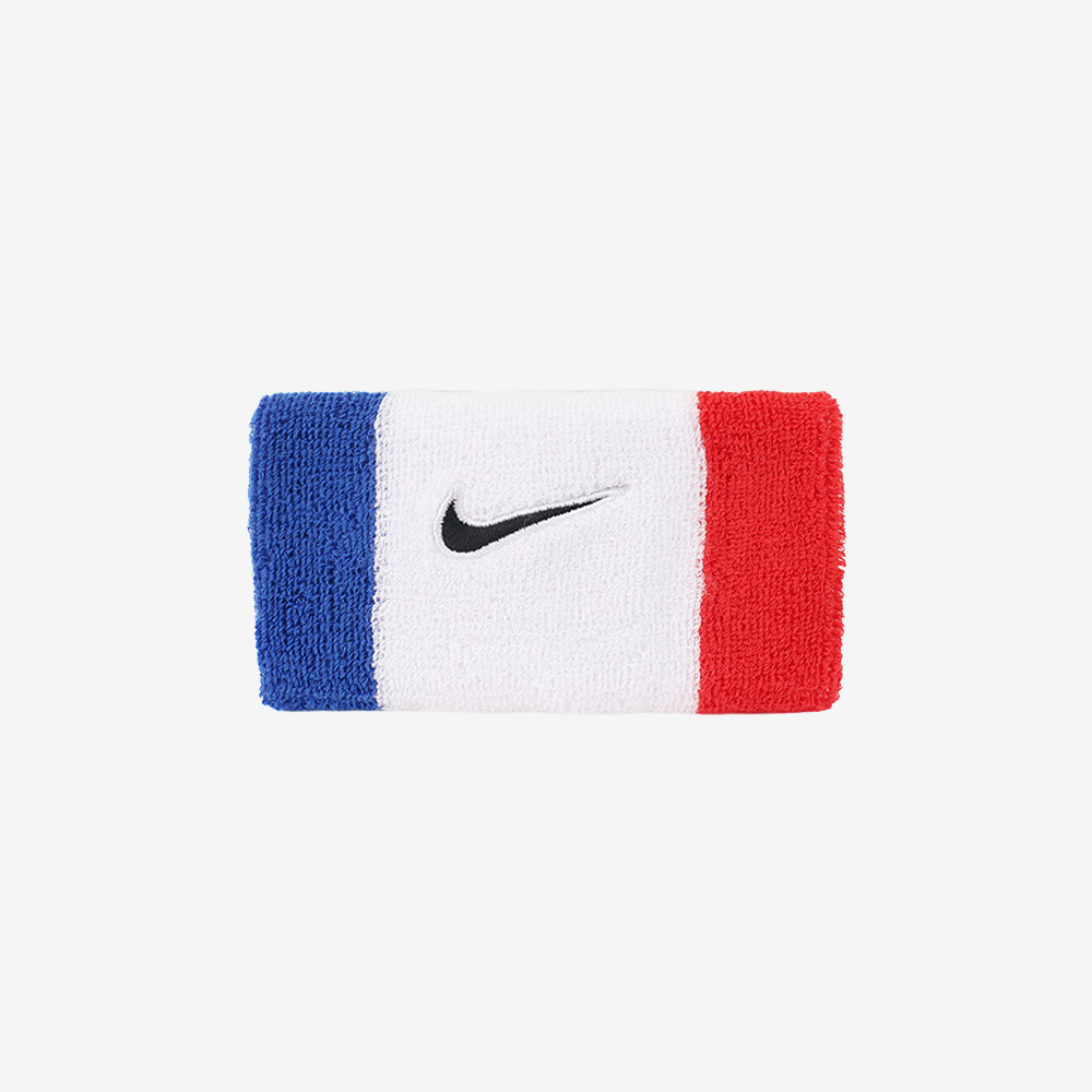 NIKE Swoosh Classic Doublewide Wristband Blue White Red [II5119-467] 디테일
