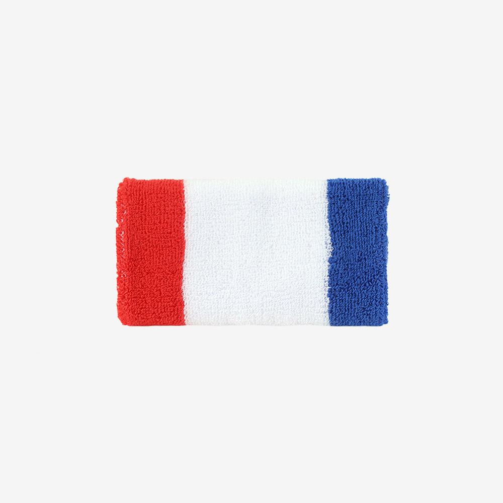 NIKE Swoosh Classic Doublewide Wristband Blue White Red [II5119-467] 디테일