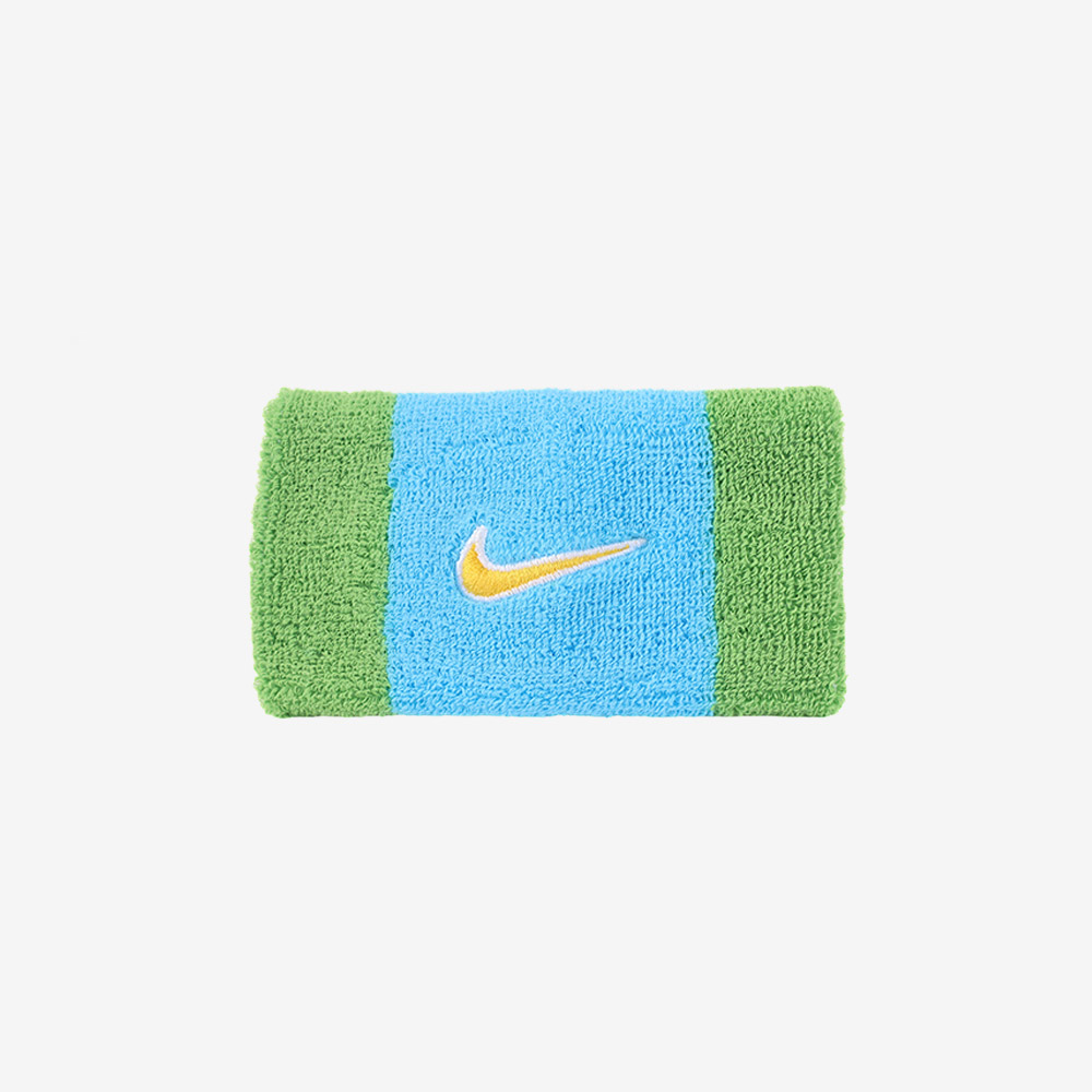 NIKE Swoosh Classic Doublewide Wristband Green Sky [II5119-488] 디테일