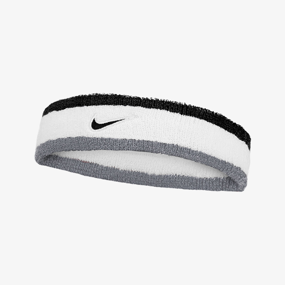 NIKE Swoosh Classic Headband BlackWhiteGray [II5131-122]