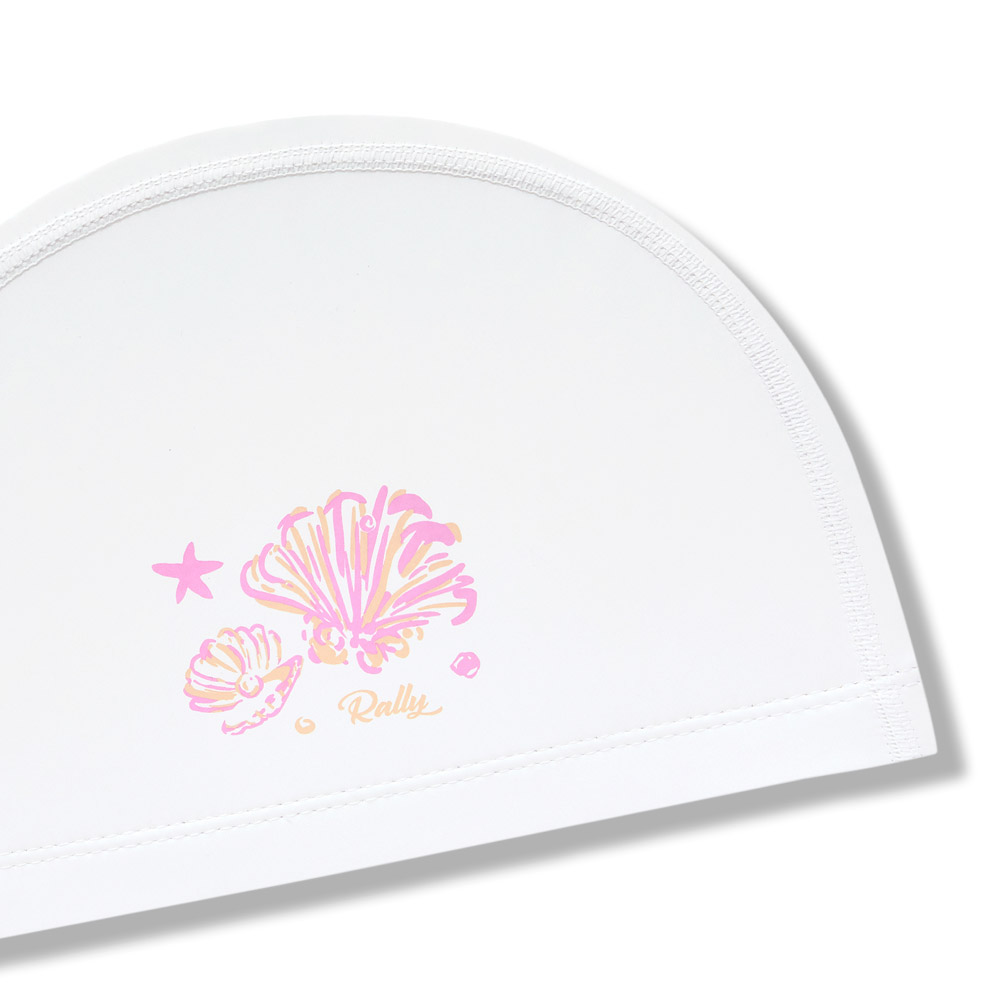RALLY Shell PU Coating Swim Cap Pink [QRUC307(PNK)] 디테일