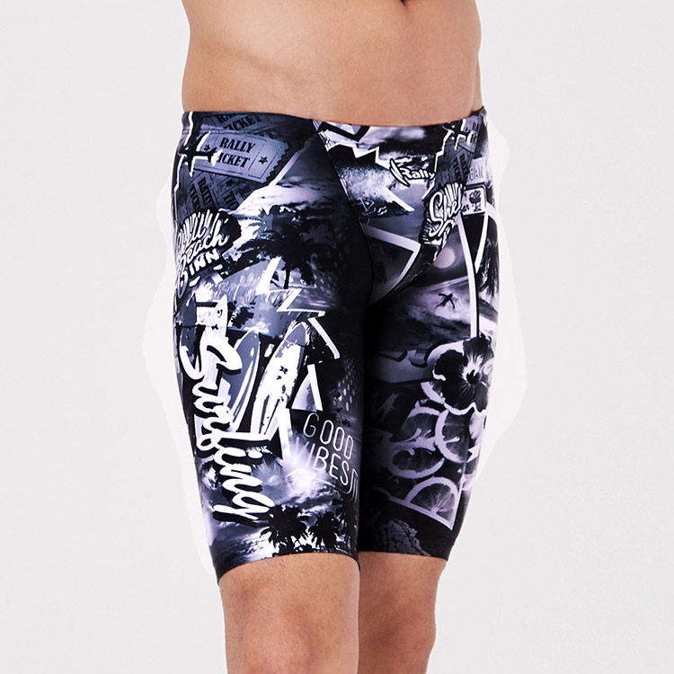 RALLY Mono Beach Jammer Swimsuit Black [QSMH213 Men's] 디테일