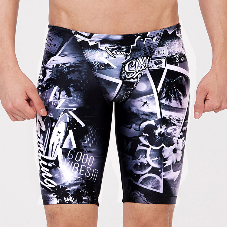 RALLY Mono Beach Jammer Swimsuit Black [QSMH213 Men's] 디테일