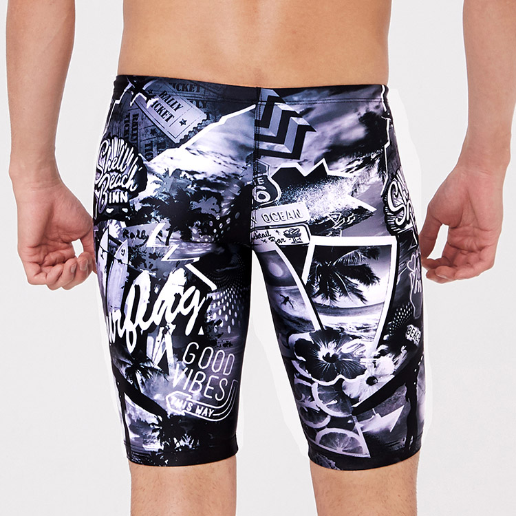 RALLY Mono Beach Jammer Swimsuit Black [QSMH213 Men's] 디테일