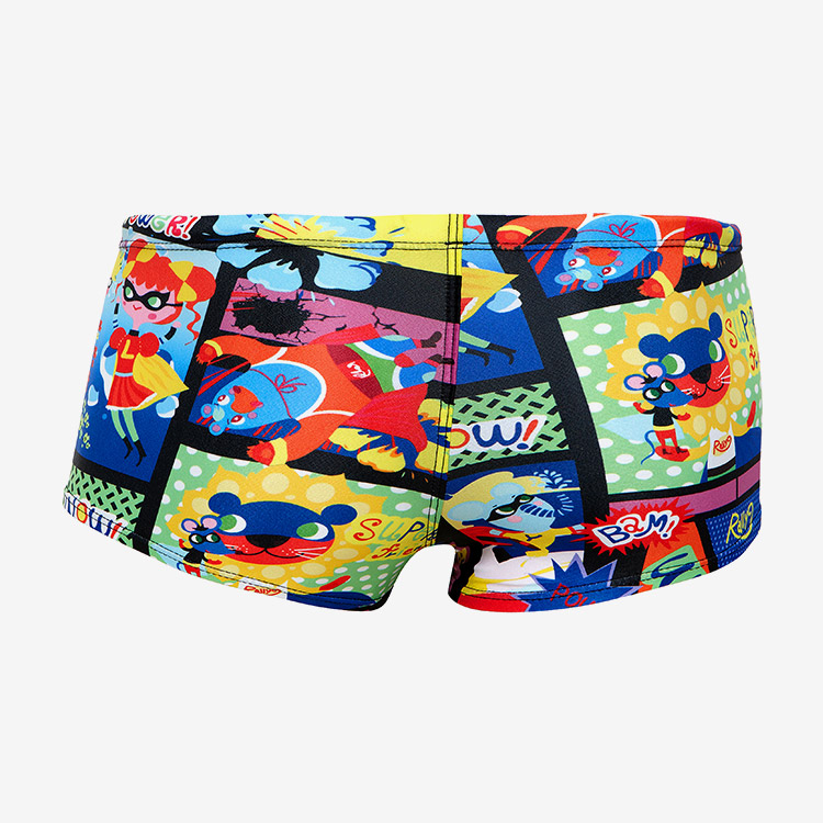 RALLY Cartoon Hero Square Leg Swimsuit Multi [QSMR223 Men's] 디테일