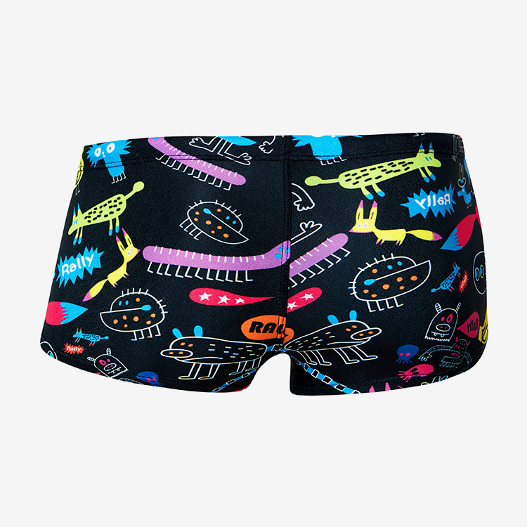 RALLY Fox Black Square Leg Swimsuit Multi [QSMR224 Men's] 디테일