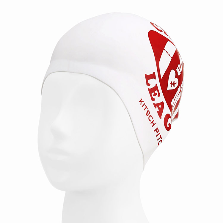 Kitsch Love Rugby シリコン スイムキャップ バーガンディ