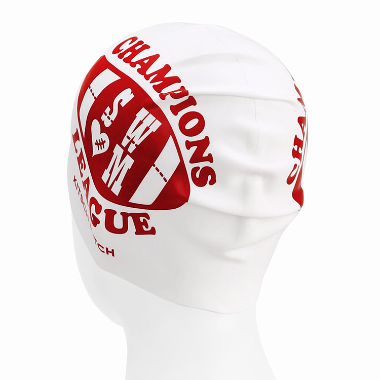 KITSCH PITCH Kitsch Love Rugby シリコン スイムキャップ バーガンディ [KF4USC009 水泳帽] 디테일