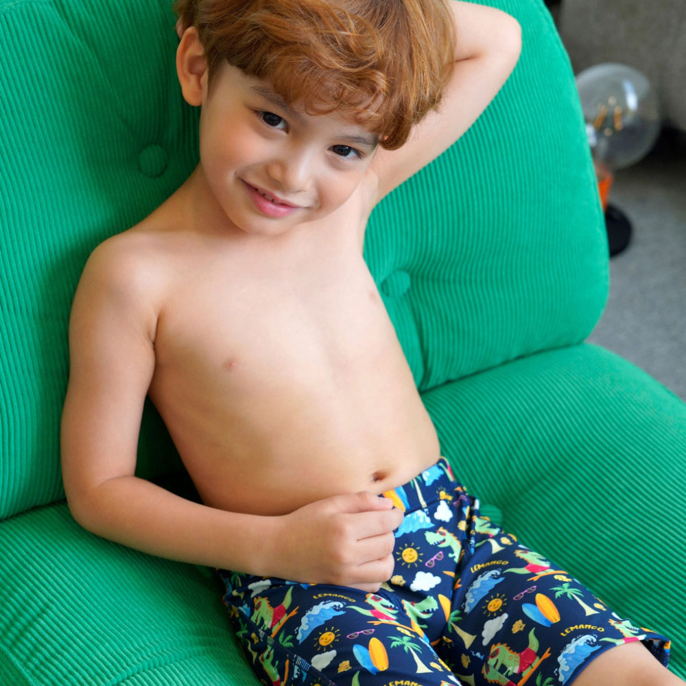 LEMANGO Kids Suppo Jammer Swimsuit Deep Indigo [LSBJM26305623 Boys] 디테일