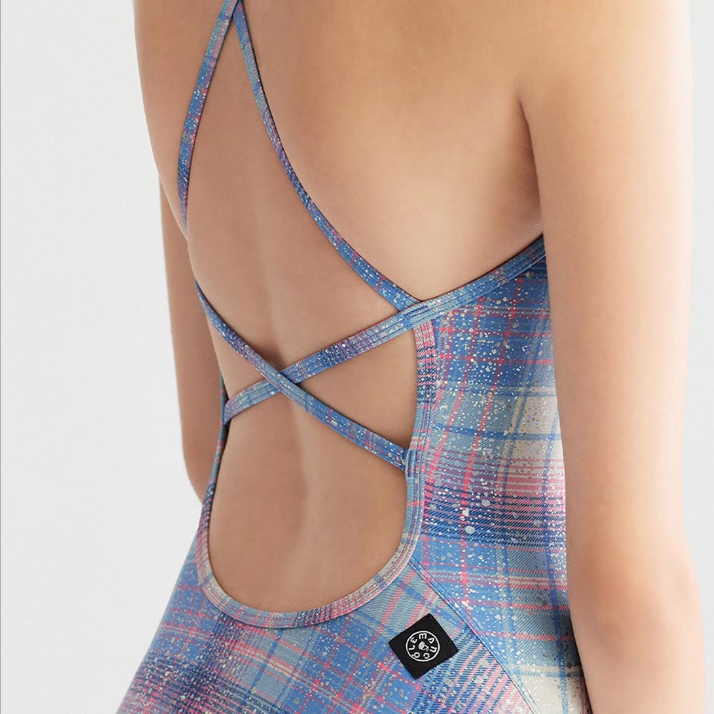 LEMANGO Armonie Check Double Cross バック 水着 ライラック [LSWON16295674 レディース トレーニング] 디테일