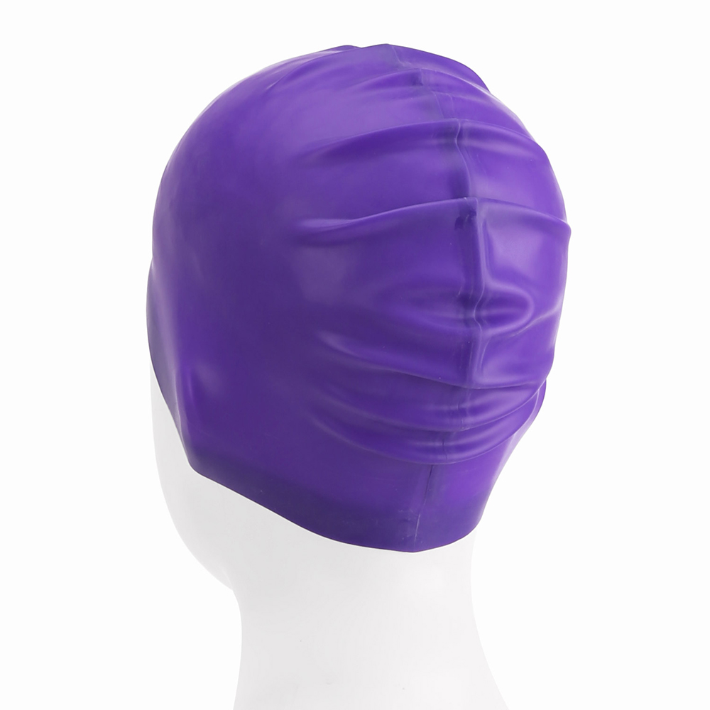 NIKE SWIM Solid Silicone Swim Cap Court Purple [93060-536 FINA Approved] 디테일