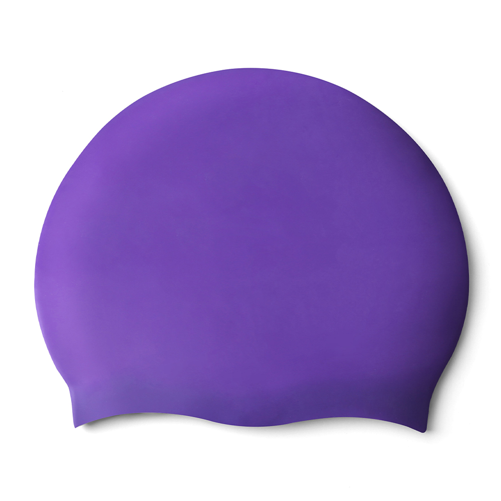 NIKE SWIM Solid Silicone Swim Cap Court Purple [93060-536 FINA Approved] 디테일