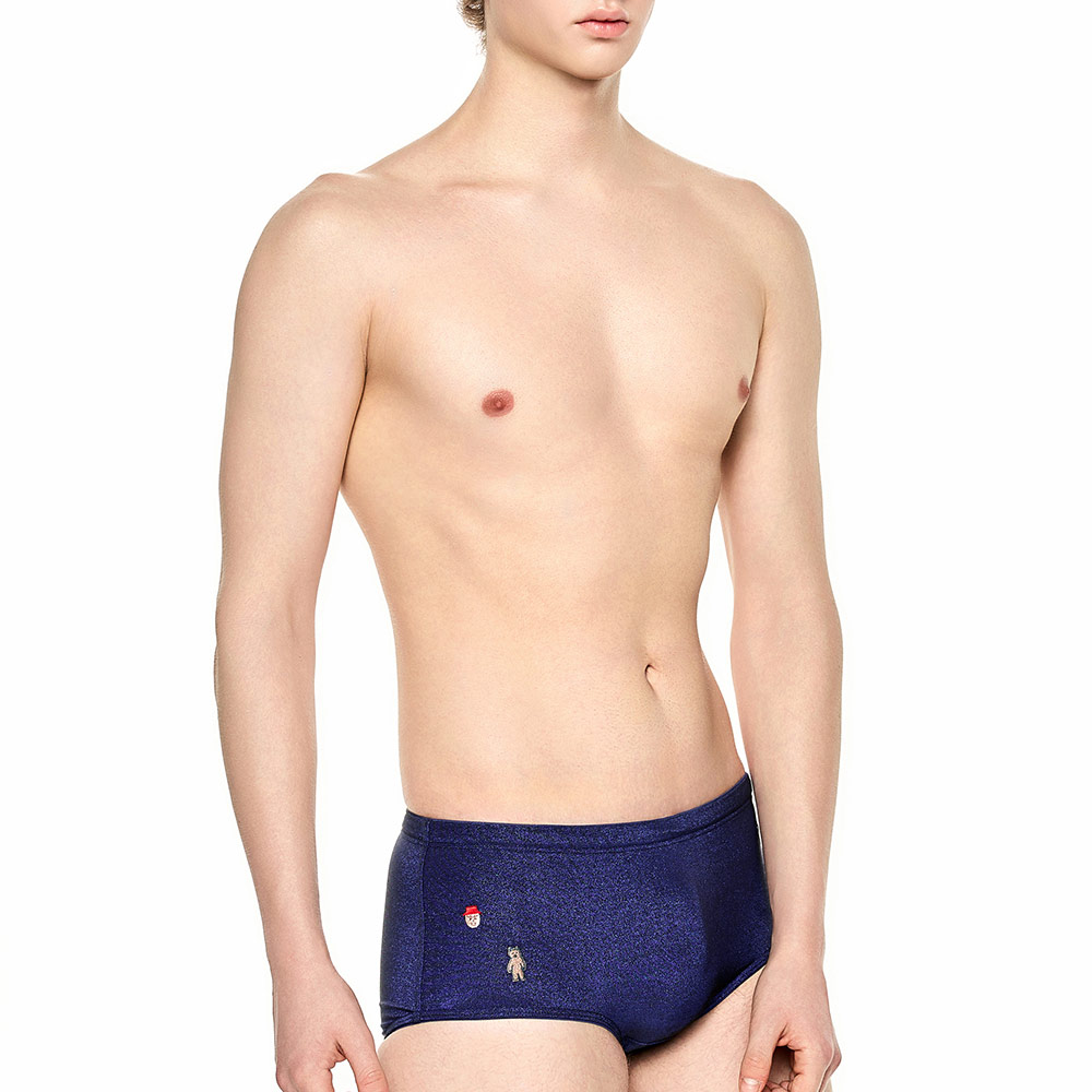 HOOG Fun Shine Slimfit ショートスパッツ水着 ネプチューンブルー [MFM1021 メンズ] 디테일