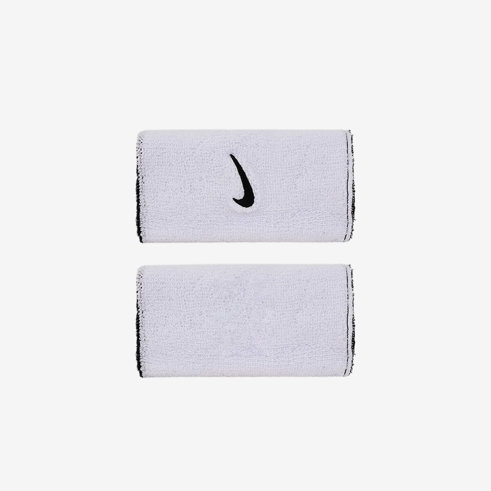 NIKE Swoosh Classic Reversible Doublewide Wrist Band 2PK Black White [II5179-036] 디테일