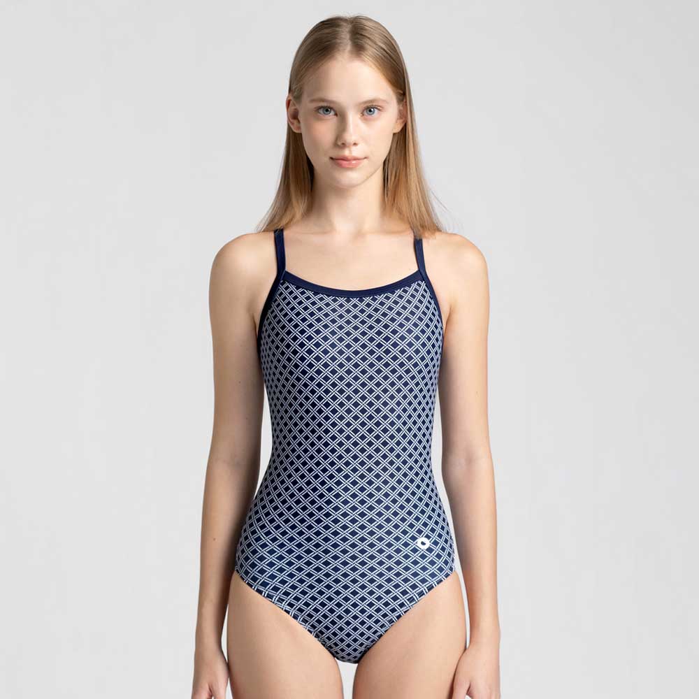 ADDIBLE Retro Frame Racer Back Swimsuit Navy [ASWNY043 Women's]
