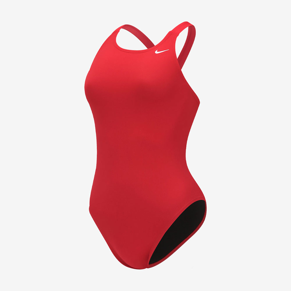 NIKE SWIM Poly Solid Fast Back Swimsuit University Red [NESSA001-614 Women's]