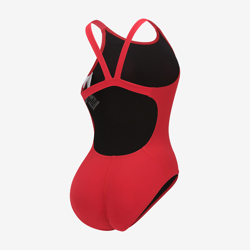 Poly Solid Fast Back Swimsuit University Red