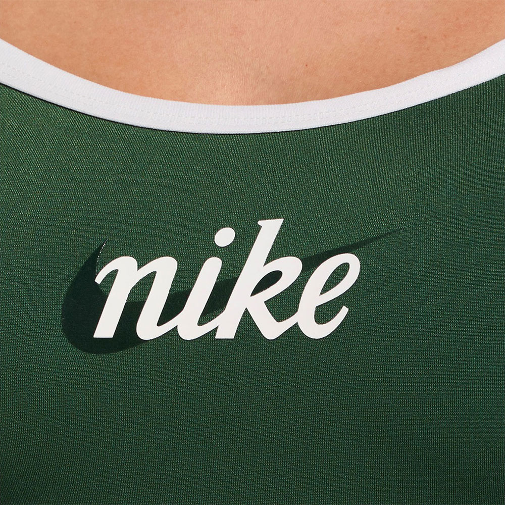 NIKE SWIM Origins Shadow Swoosh Racer Back Swimsuit Rib Green [NESSG033-371 Women's] 디테일