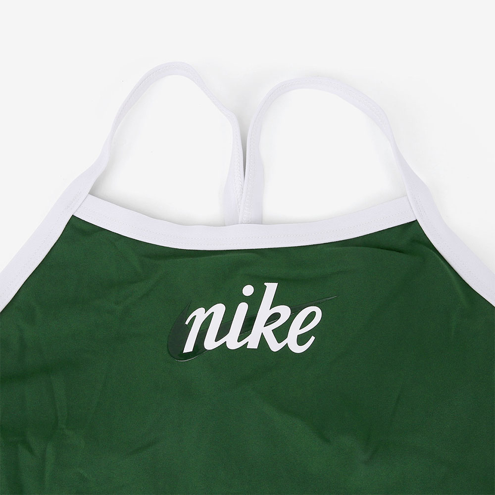 NIKE SWIM Origins Shadow Swoosh Racer Back Swimsuit Rib Green [NESSG033-371 Women's] 디테일
