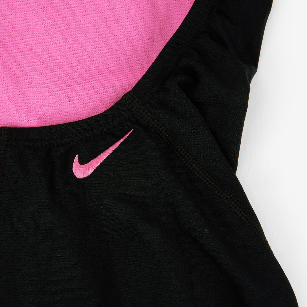NIKE SWIM Origins Shadow Swoosh Racer Back Swimsuit Black [NESSG033-001 Women's] 디테일
