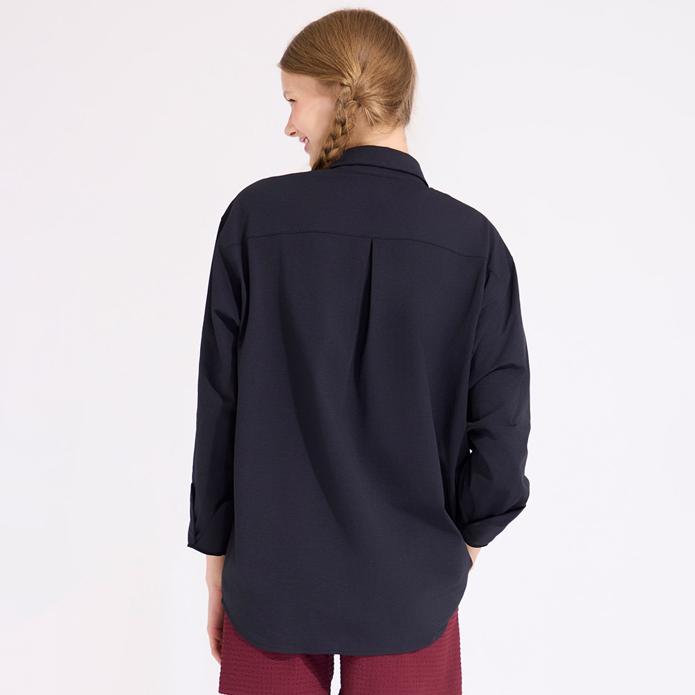 HOOG Funnyberry Funnyside Daily Rashguard Women's Long Sleeve Shirt Black [AWT0082 Women's Beachwear] 디테일