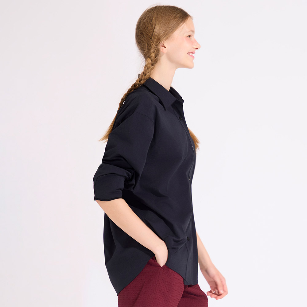 HOOG Funnyberry Funnyside Daily Rashguard Women's Long Sleeve Shirt Black [AWT0082 Women's Beachwear] 디테일