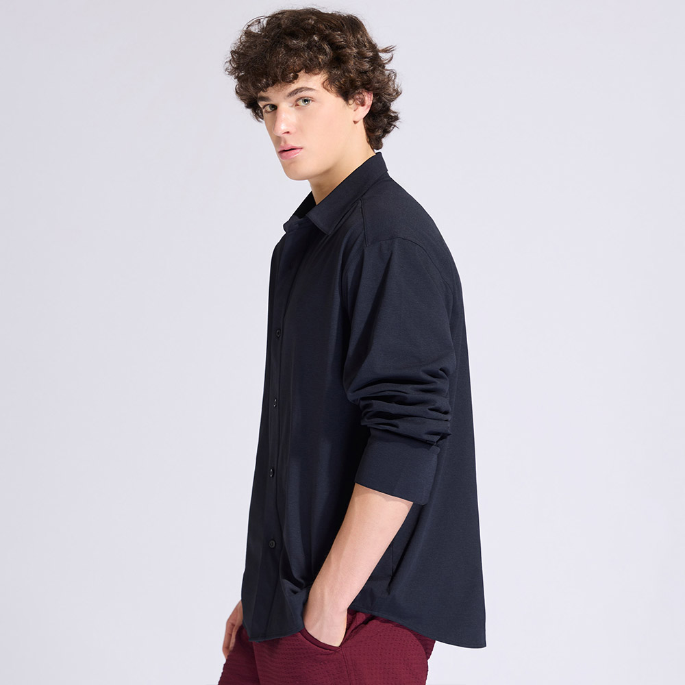 HOOG Funnyberry Funnyside Daily Rashguard Men's Long Sleeve Shirt Black [AMT0012 Men's Beachwear] 디테일
