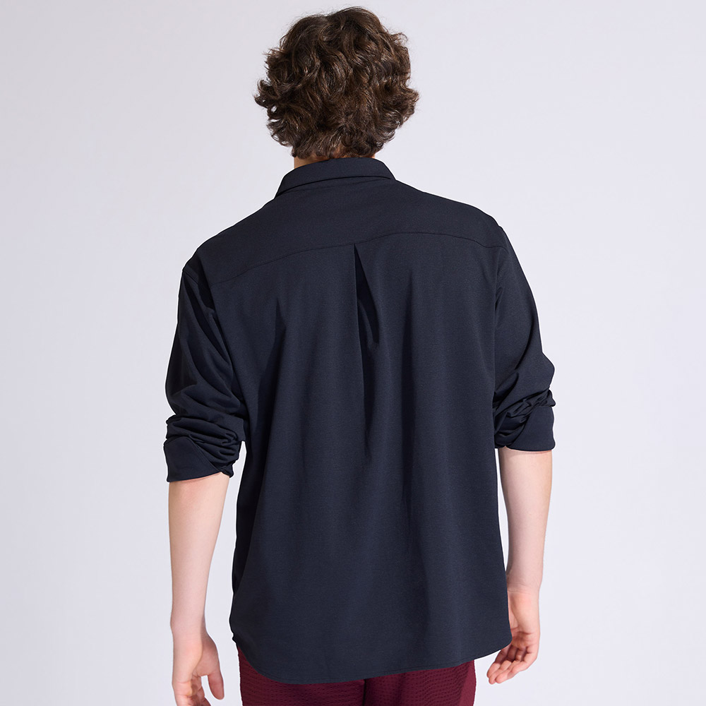 HOOG Funnyberry Funnyside Daily Rashguard Men's Long Sleeve Shirt Black [AMT0012 Men's Beachwear] 디테일