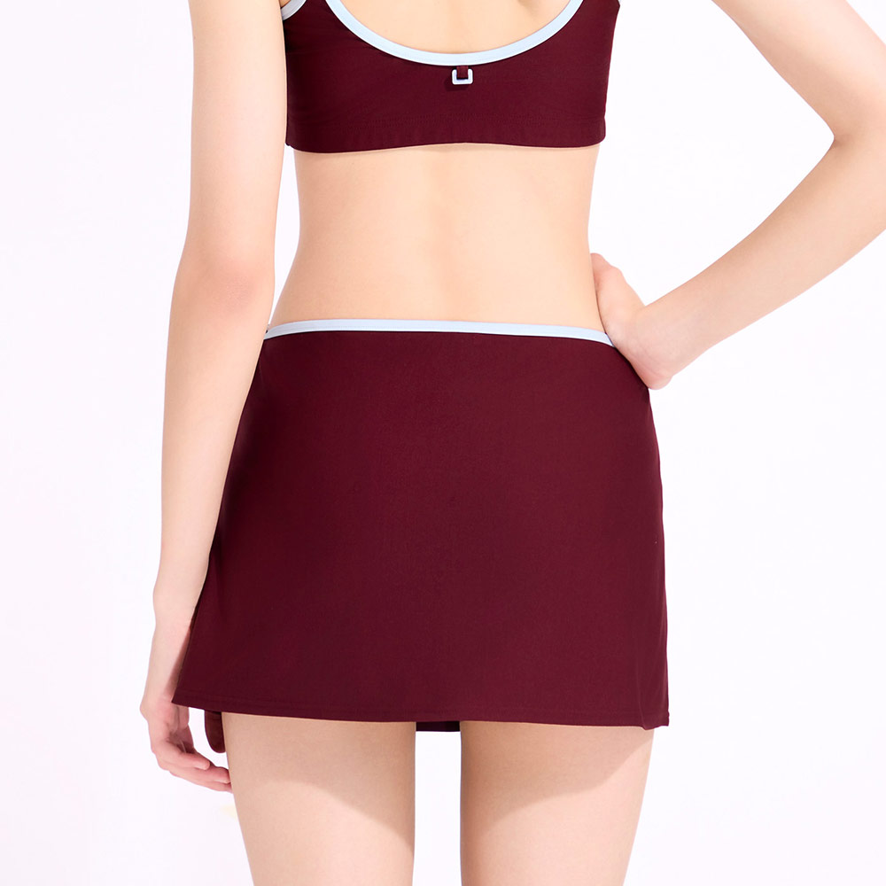 HOOG Funnyberry Funnyside Cover-Up Skirt オールドバーガンディ [AWB0062 レディース ビーチウエア] 디테일